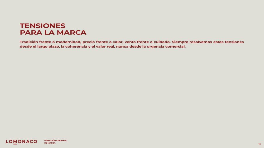 Lomonaco · Dirección creativa — página 11